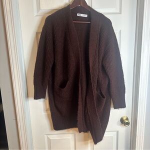 Zara Cardigan Maroon Baggy
